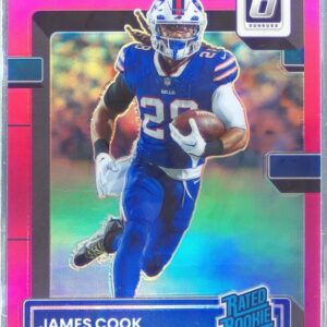 2022 Donruss Optic James Cook Pink RC #215 Bills