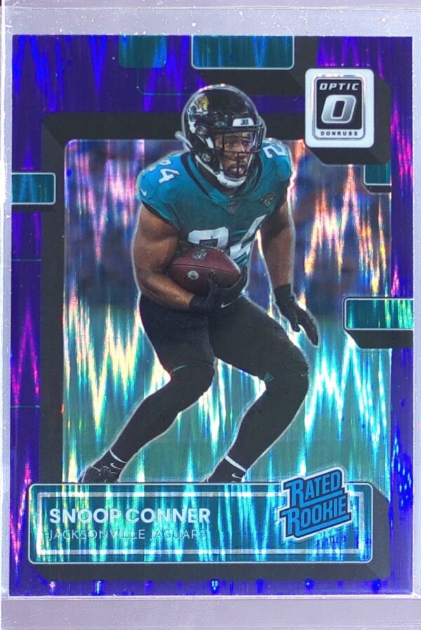 2022 Donruss Optic Snoop Conner Purple Shock RC #279 Jaguars