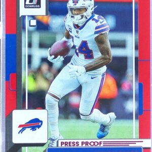 2022 Donruss Stefon Diggs Press Proof Red #113 Bills