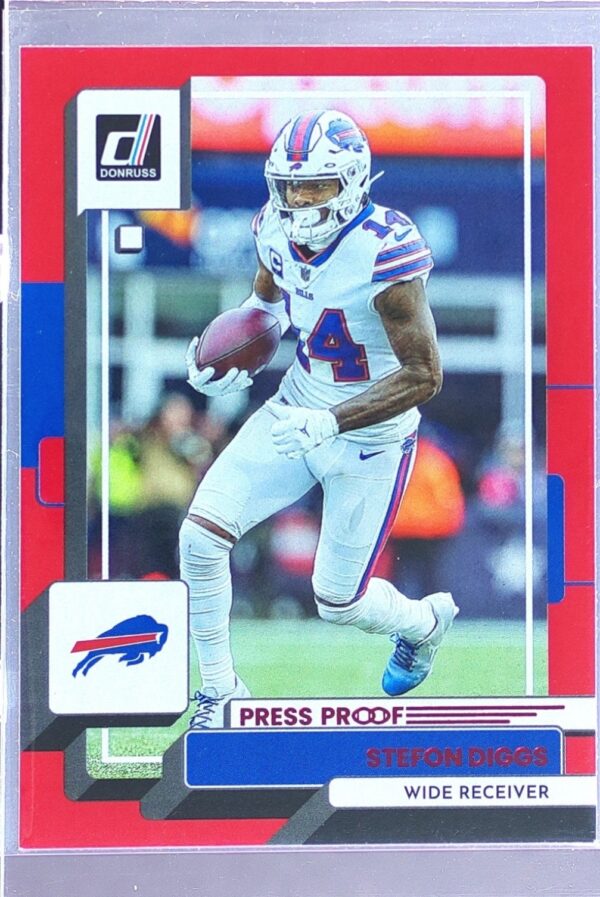 2022 Donruss Stefon Diggs Press Proof Red #113 Bills