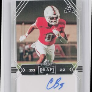 2022 Leaf Draft Caleb Burton Auto #BA-CB1 Buckeyes Autographs