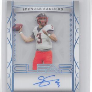 2022 Leaf Trinity Clear Platinum AutographsSpencer Sanders Auto /25 #CA-SS1
