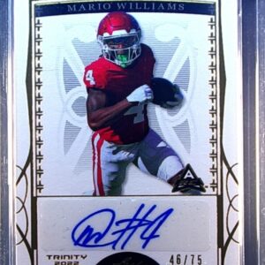 2022 Leaf Trinity Mario Williams Auto /75 #BA-MW2 Sooners Gold