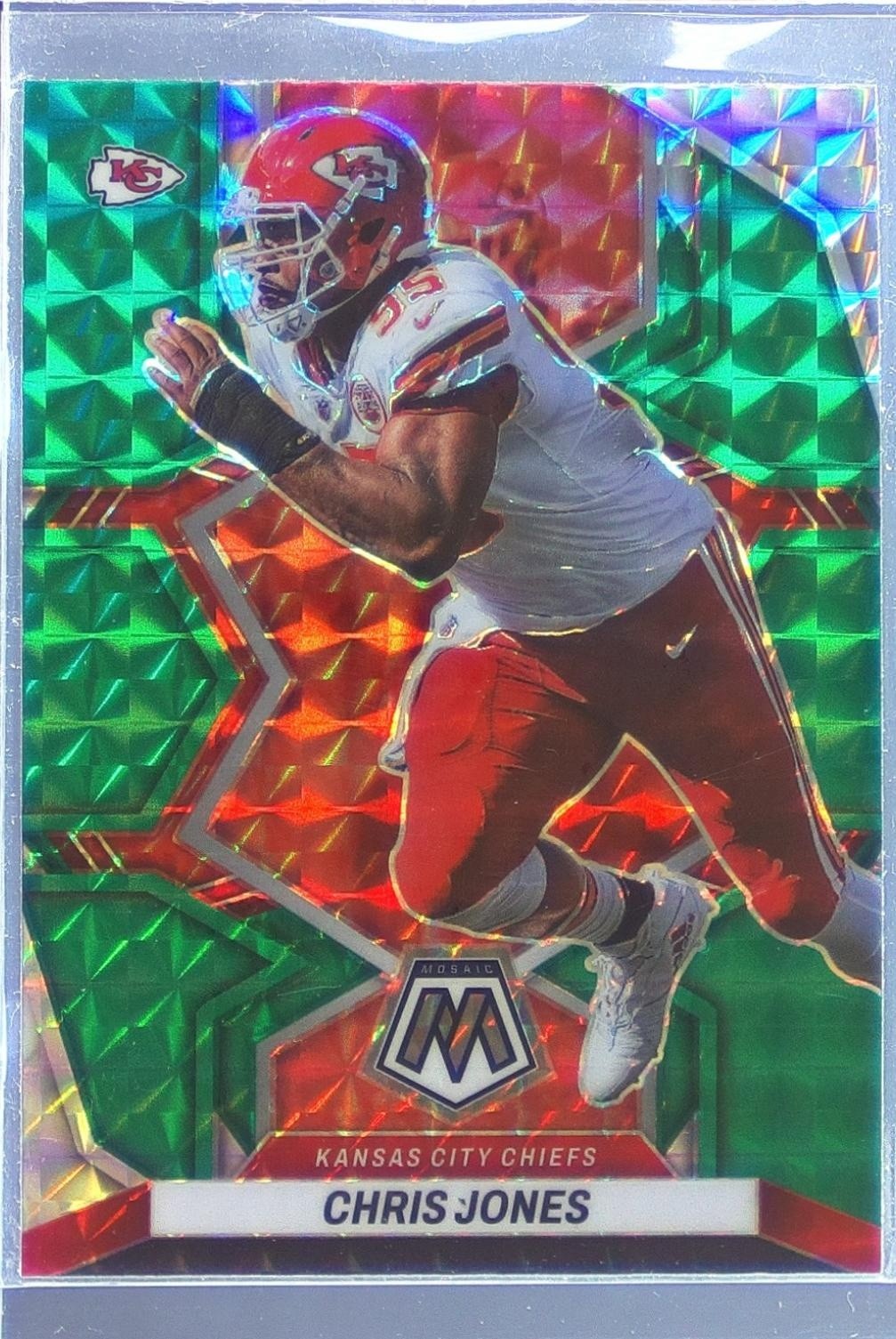 2022 Mosaic Chris Jones Mosaic Green #223 Chiefs