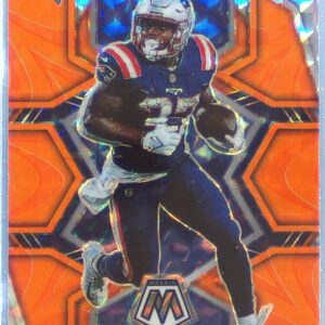 2022 Mosaic Damien Harris Mosaic Reactive Orange #134 Patriots