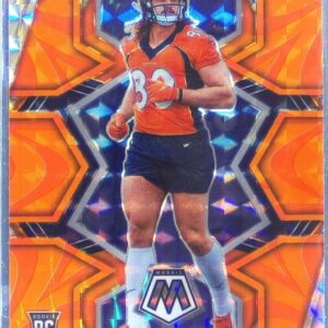 2022 Mosaic Greg Dulcich Mosaic Reactive Orange RC #359 Broncos