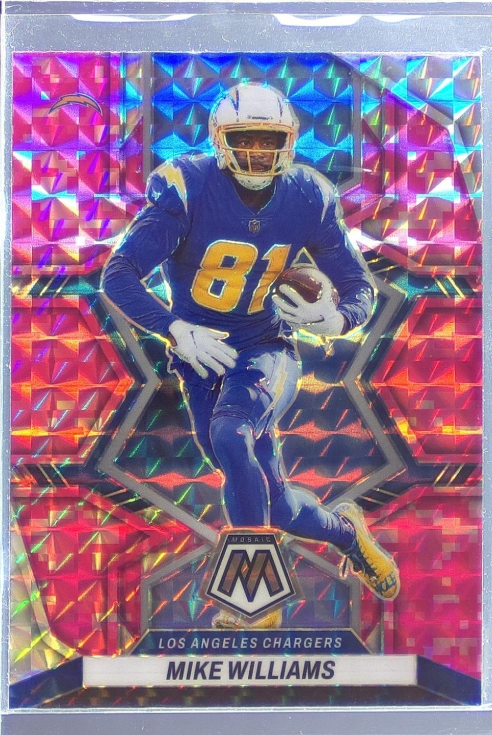 2022 Mosaic Mike Williams Mosaic Camo Pink #104 Chargers