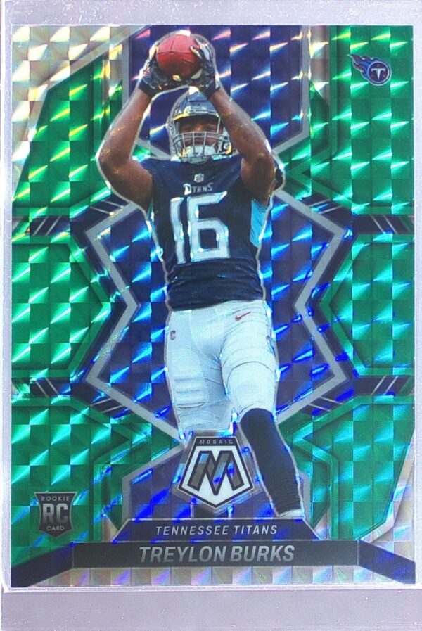 2022 Mosaic Treylon Burks Mosaic Green #315 Titans