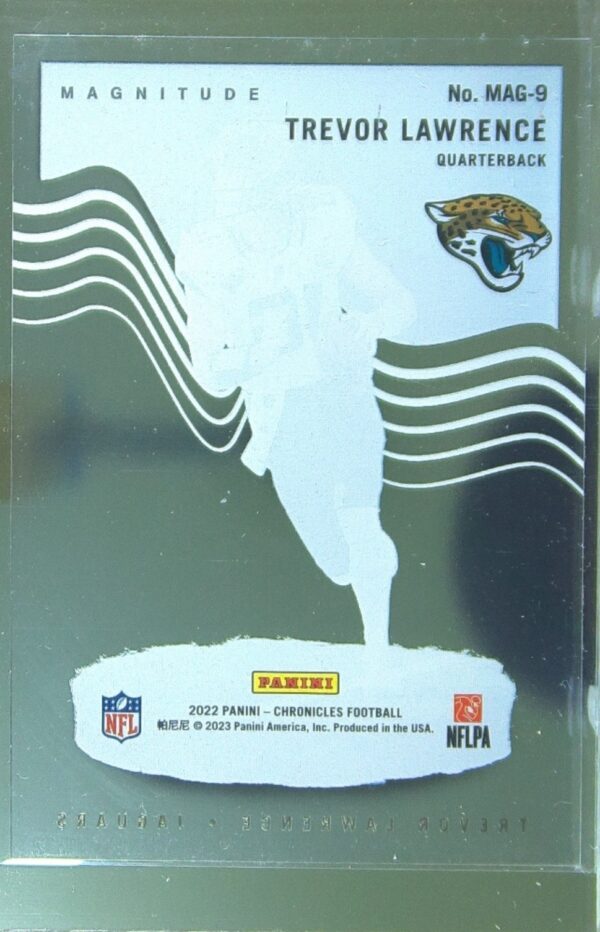 2022 Panini Chronicles Trevor Lawrence #MAG-9 Jaguars Magnitude - Image 3
