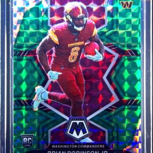 2022 Panini Mosaic Brian Robinson Jr. Mosaic Green #322 Commanders