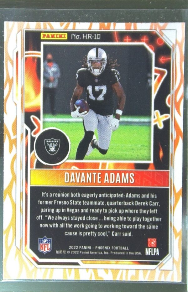 2022 Panini Phoenix Davante Adams #HR-10 Raiders Hot Routes - Image 3