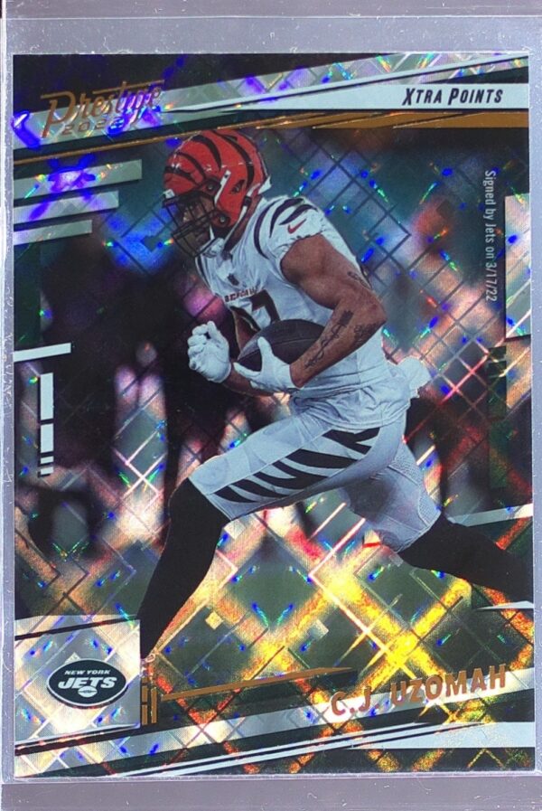 2022 Panini Prestige C.J. Uzomah Xtra Points Diamond #62 Jets