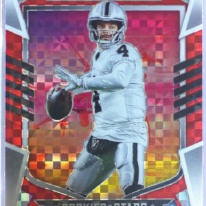 2022 Panini Rookies & Stars Derek Carr #AI-13 Raiders Airborne Red Plaid