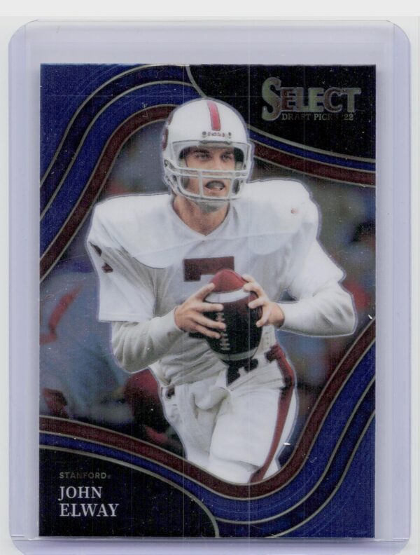 2022 Panini Select Draft Picks John Elway Blue (Retail Base) #163 Cardinal