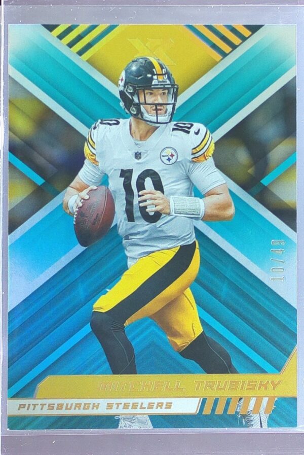 2022 Panini XR Mitchell Trubisky Teal /49 #23 Steelers