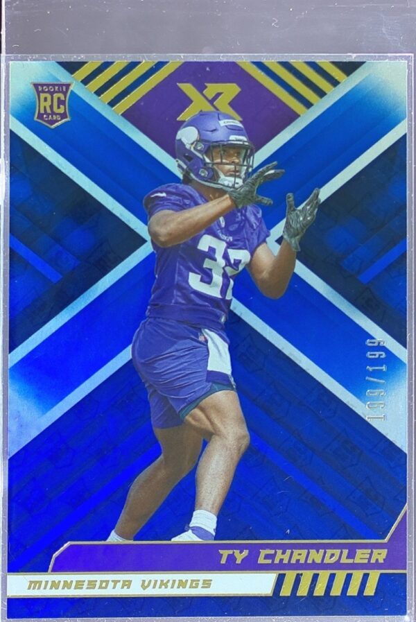 2022 Panini XR Ty Chandler Blue /199 RC #155 Vikings