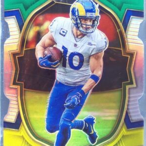 2022 Select Cooper Kupp Green and Yellow Prizm Die Cut #8 Rams