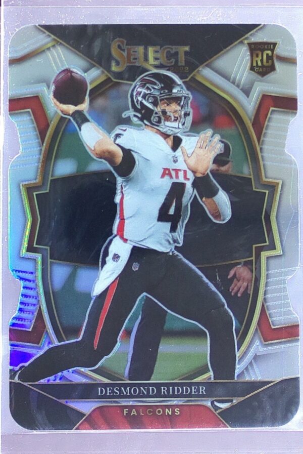 2022 Select Desmond Ridder Silver Prizm Die Cut RC #36 Falcons