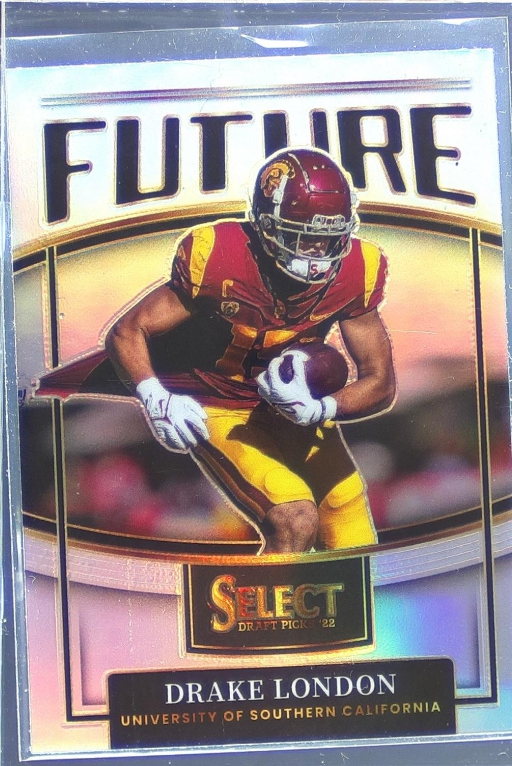 2022 Select Draft Picks Drake London #F-DL Trojans Future Silver Prizm