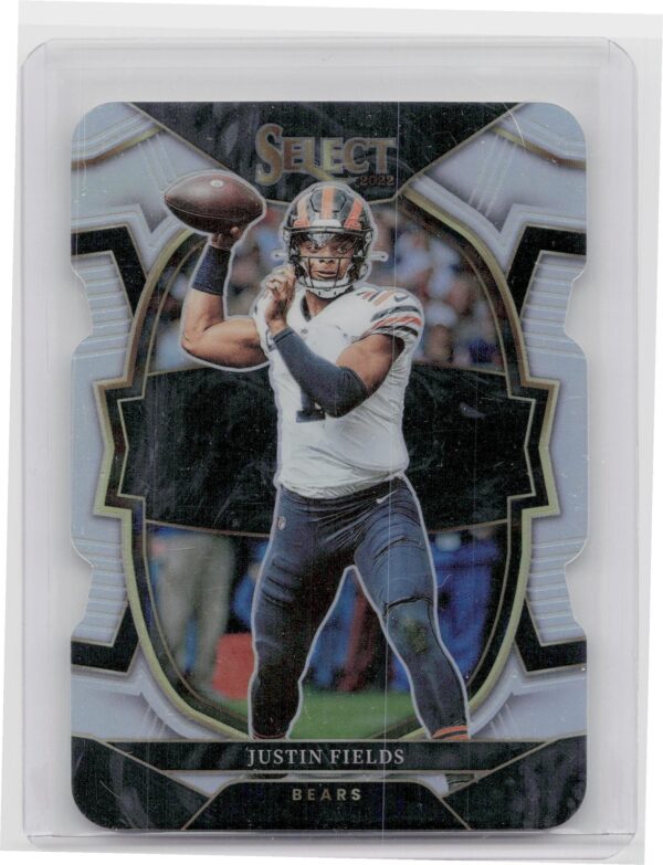 2022 Select Justin Fields Silver Prizm Die Cut #60 Bears
