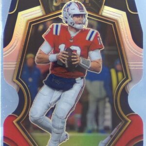 2022 Select Mac Jones Black and Red Prizm Die Cut #167 Patriots