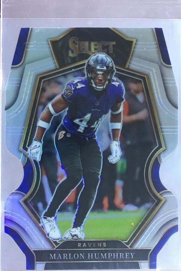 2022 Select Marlon Humphrey Silver Prizm Die Cut #109 Ravens