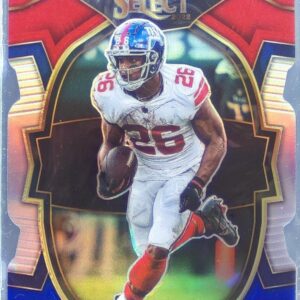 2022 Select Saquon Barkley Red and Blue Prizm Die Cut #82 Giants