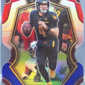 2022 Select Taylor Heinicke Red and Blue Prizm Die Cut #199 Commanders