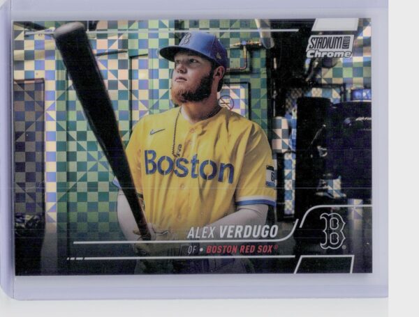 2022 Stadium Club Chrome Alex Verdugo X Fractor #242 Sox