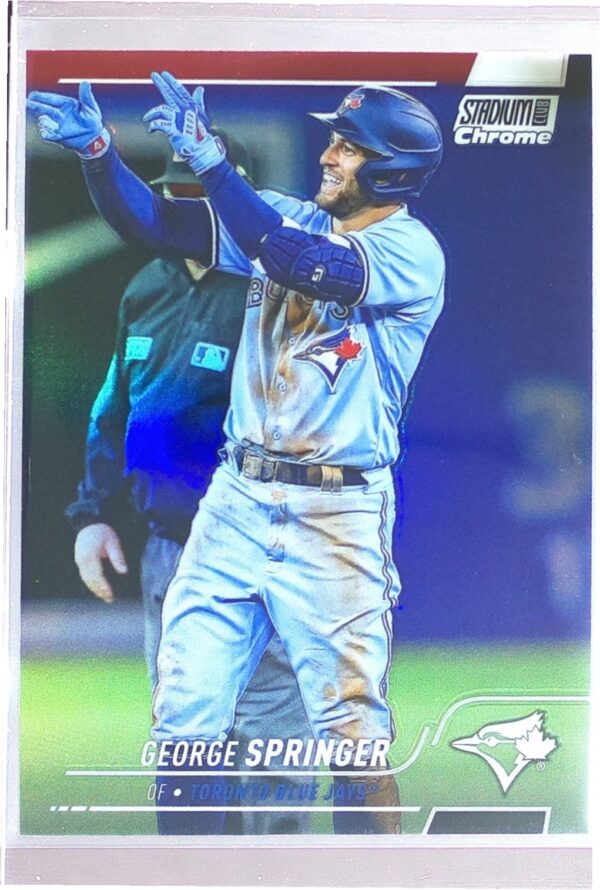 2022 Stadium Club Chrome George Springer Refractor #181 Jays