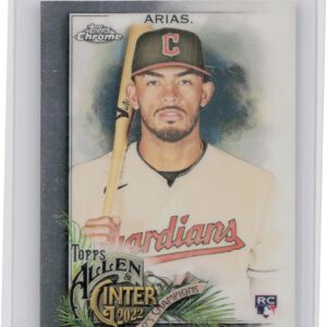 2022 Topps Allen & Ginter X Gabriel Arias Mini Silver /1 RC #251 Guardians
