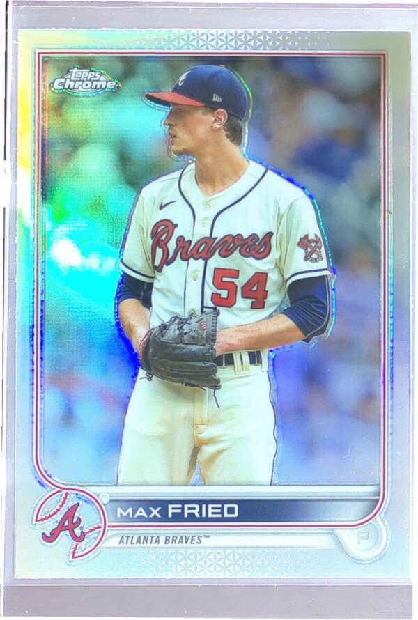 2022 Topps Chrome Max Fried Refractor #75 Braves