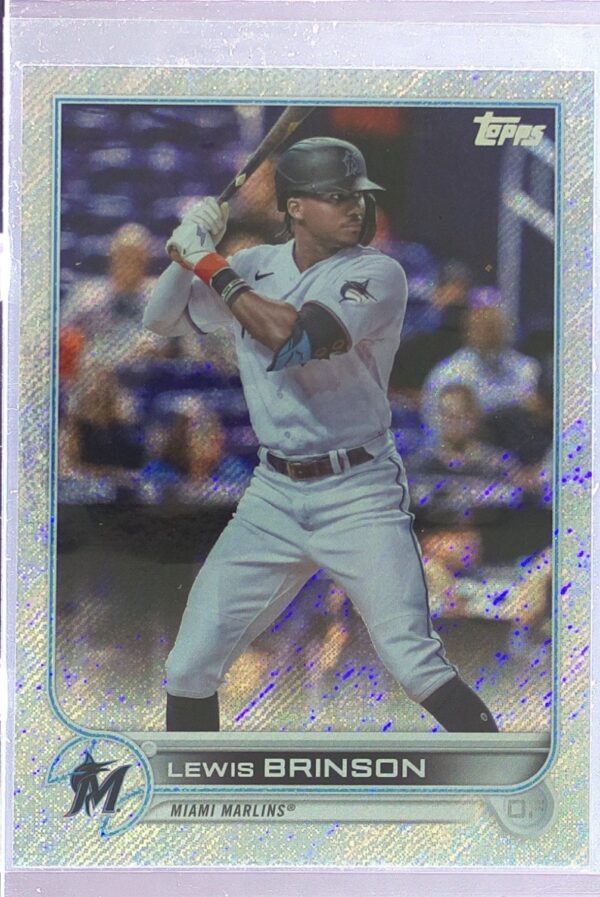 2022 Topps Lewis Brinson Foilboard Retail /875 #638 Marlins