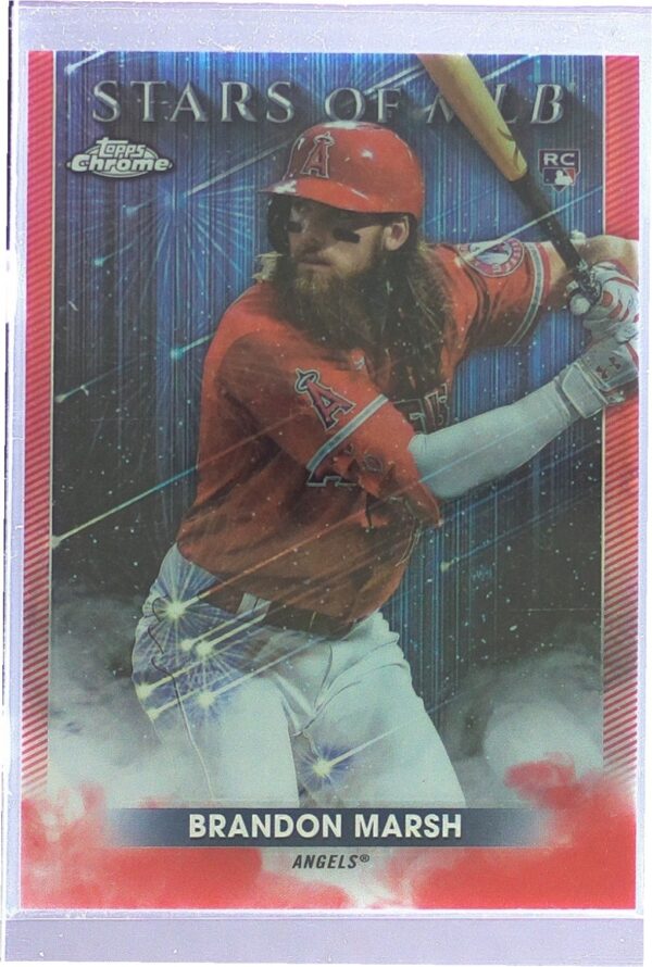 2022 Topps Update Brandon Marsh /75 #SMLBC-62 Angels Stars of MLB Chrome Red
