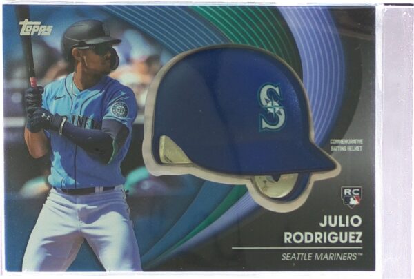 2022 Topps Update Julio Rodriguez #BH-JR Mariners Commemorative Batting Helmet