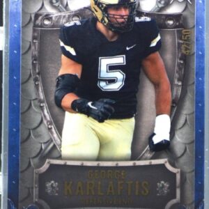 2022 Wild Card Matte George Karlaftis /50 #WW-17 Boilermakers Weekend Warrior