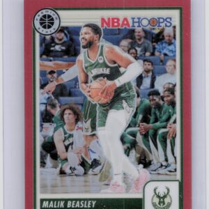 2023-24 Hoops Premium Stock Malik Beasley Red Prizm /275 239 Bucks