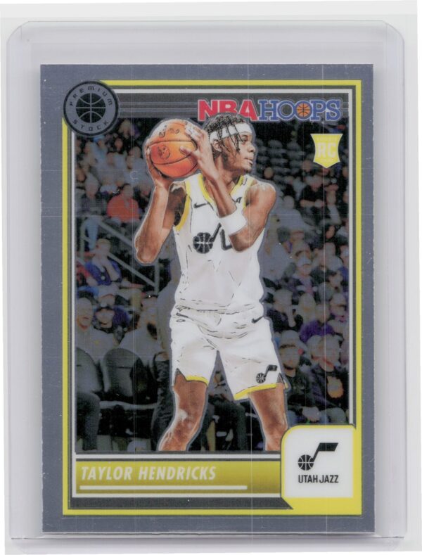 2023-24 Hoops Premium Stock Taylor Hendricks RC 222 Jazz