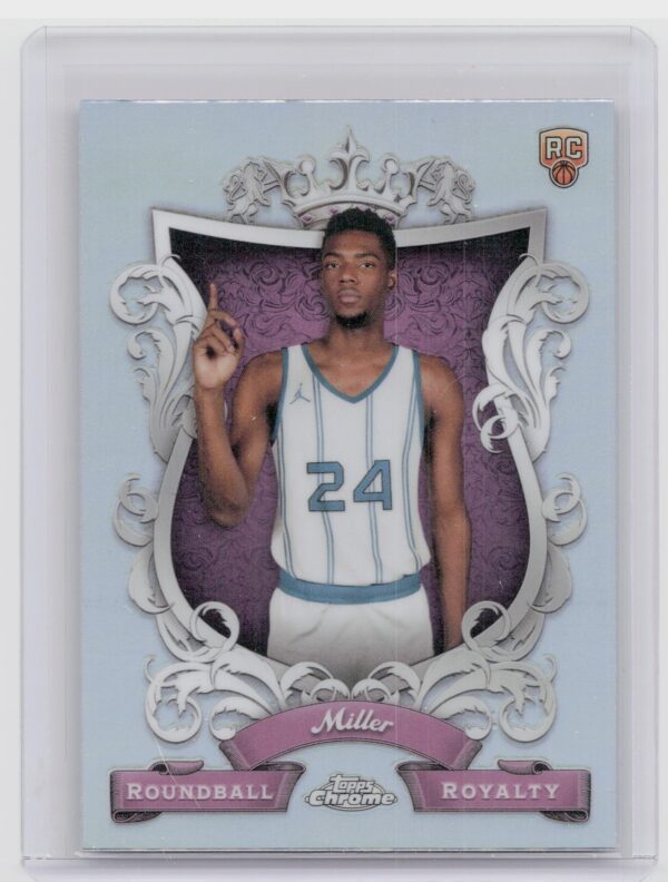 2023-24 Topps Chrome Brandon Miller RC RR-27 Hornets Roundball Royalty