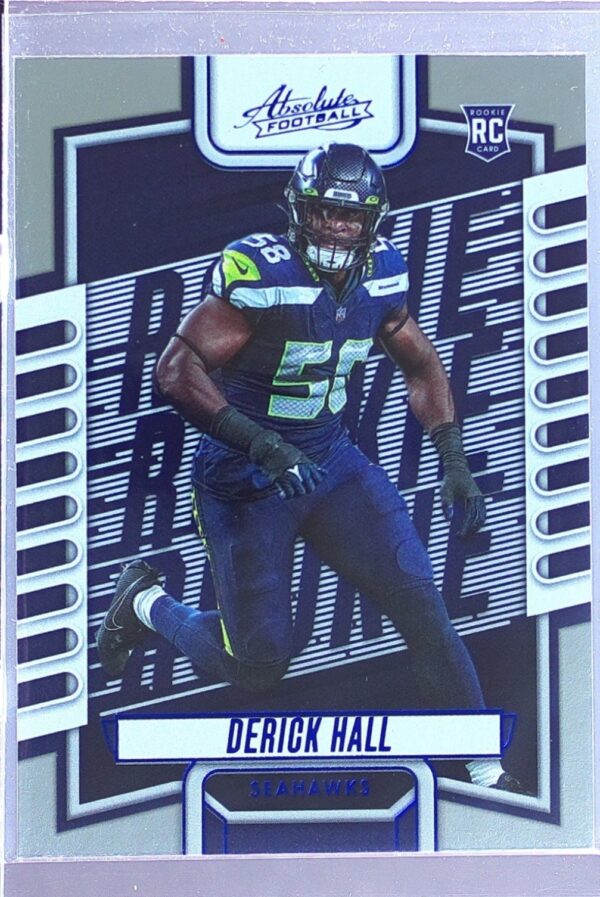 2023 Absolute Derick Hall Blue RC #165 Seahawks