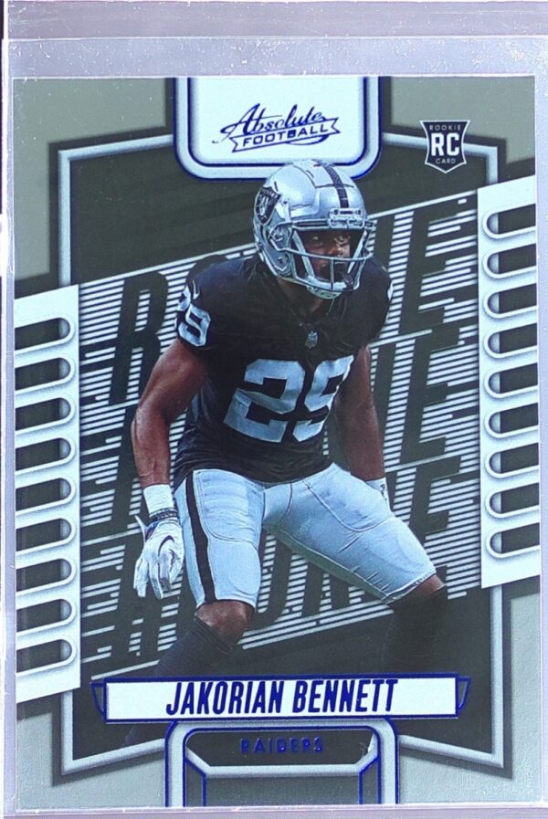 2023 Absolute Jakorian Bennett Blue RC #191 Raiders