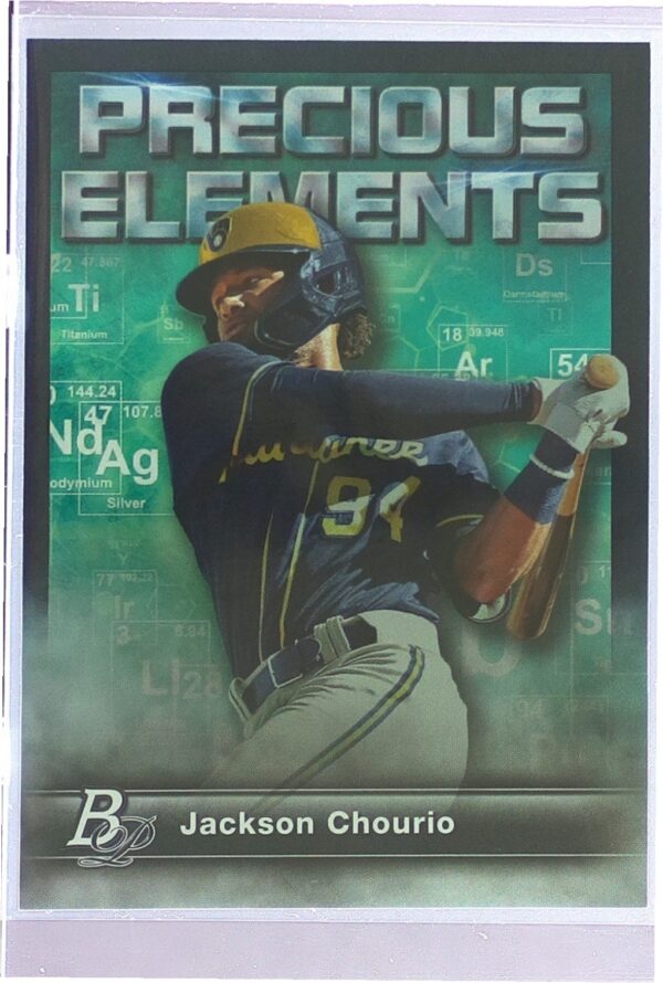 2023 Bowman Platinum Jackson Chourio #PE-18 Brewers Precious Elements
