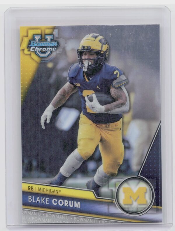 2023 Bowman University Chrome Blake Corum #182 Wolverines