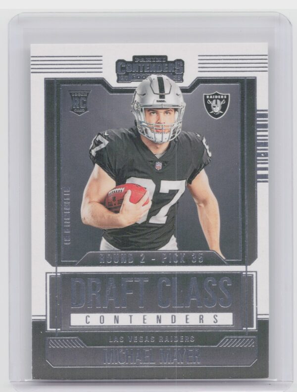 2023 Contenders Michael Mayer RC #17 Raiders Draft Class Contenders