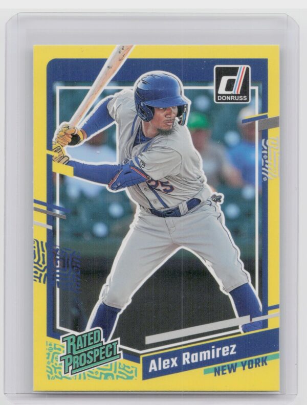 2023 Donruss Alex Ramirez Rated Prospect Yellow #49 Mets
