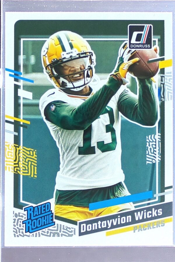 2023 Donruss Dontayvion Wicks RC #333 Packers