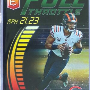 2023 Donruss Elite Justin Fields #FT-JF Bears Full Throttle Green