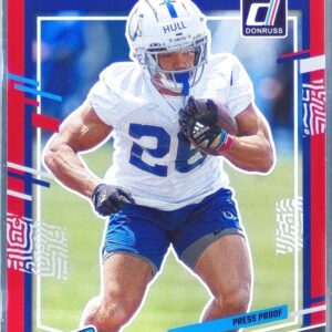 2023 Donruss Evan Hull Press Proof Red RC #344 Colts