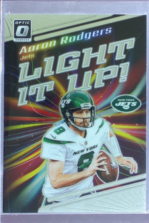 2023 Donruss Optic Aaron Rodgers #LU-AR Jets Light It Up!