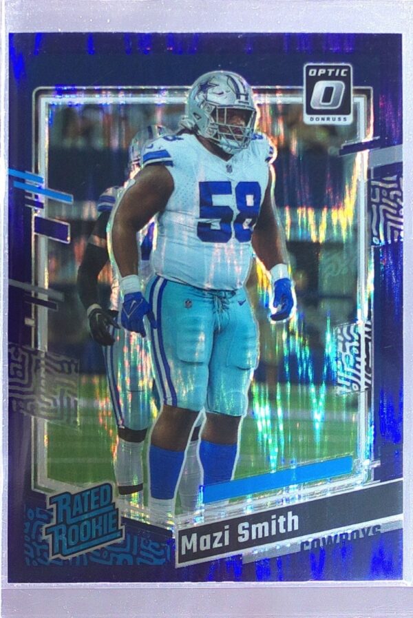 2023 Donruss Optic Mazi Smith Purple Shock RC #228 Cowboys